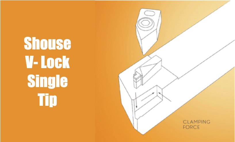 Shouse V Lock SIngle Point carbide insert